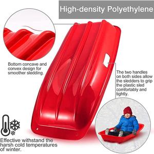Toboggan en plastique pour enfants et adultes, luge à neige, planche à glisser sur l'herbe, jouets d'hiver pour Noël - Product Image 6