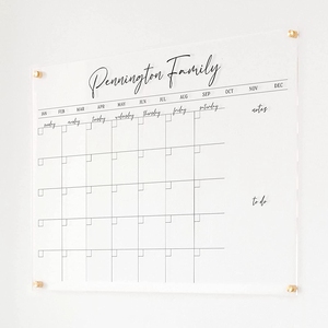 <span class=keywords><strong>Calendrier</strong></span> d'effacement mural en acrylique, <span class=keywords><strong>calendrier</strong></span> à sec, <span class=keywords><strong>calendrier</strong></span> en verre, alternatif et résistant aux chocs, grand tableau blanc pour <span class=keywords><strong>2022</strong></span> - Product Image 4