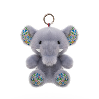 Porte-clés en peluche personnalisés en gros, doux, écologiques, durables, légers et mignons, formes 3D moelleuses : Koalas, Éléphants, Pares, Vaches