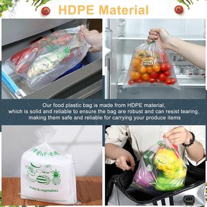 Clear PE Plastic Produce <b>Bags</b> Roll 1000 <b>Small</b> <b>Bags</b> for Fruits Vegetables Bread Storage Kitchen Food Storage Roll Packaging - Product Image 4