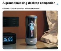 5,5/10,1/21,5/75 pulgadas AI Interacción humana virtual Holo tubo pantalla transparente 3D holograma gabinete publicidad cubo pantalla