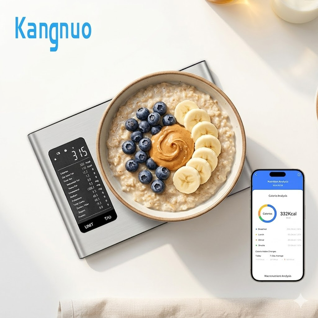 New Model Stainless Steel Smart Connectivity Weight Measuring Nutrition Calories Food Scale Kitchen Scale Digital with App