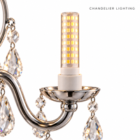 Ampoule LED en céramique G9 E12 E14 12W 1200lm AC 85-265V 100 LED sans scintillement blanc chaud blanc froid pour remplacement d'halogène de lustre