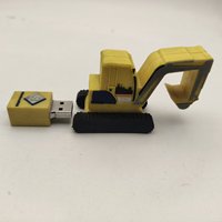 Clé USB en forme de grue, nouveauté, vente en gros, clé USB spéciale en forme de grue, clé USB de mémoire, vente directe d'usine, grue de levage automobile
