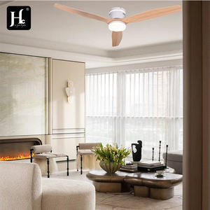 Modern adjustable <b>dimmable</b> smart indoor <b>ceiling</b> fan <b>light</b> with 3-color embedded wooden blades for home bedrooms DC power - Product Image 6
