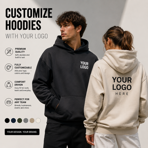 Sudadera con Capucha Personalizada con su Logotipo, 80% Algodón, 20% Poliéster, 420GSM, Sudadera de Felpa Gruesa - Product Image 1