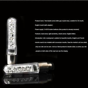 Lumière de roue de vélo de montagne Alphabet, <span class=keywords><strong>valve</strong></span> auto-ajustable, lumière <span class=keywords><strong>LED</strong></span> pour rayons - Product Image 3