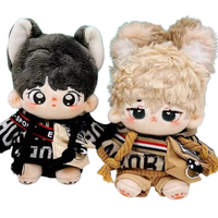 Peluche personnalisée Mini 5cm 10cm Kpop Idol, jouet en peluche doux, animal en peluche avec porte-clés en coton, personnages miniatures personnalisables
