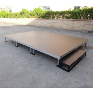 Scène modulaire portable en aluminium pour événements extérieurs, podium facile à assembler - Product Image 2