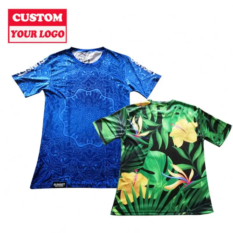 Wholesale High Quality Modal Spandex Men Shirts Polyester Spandex Sublimation Modal Spandex t-Shirt Sublimation