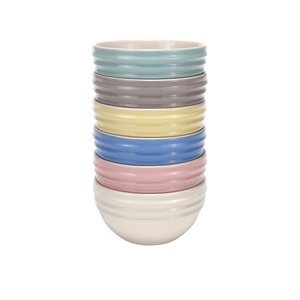 Vente en gros de petits bols mignons en céramique à relief bols à dessert en porcelaine <span class=keywords><strong>petit</strong></span> bol pour collation à la soupe de riz - Product Image 6