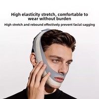 Appareil de remodelage du visage en V pour hommes avec ions négatifs pour raffermir la peau, réduire les rides et sculpter la mâchoire (double menton)