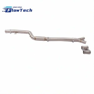 ท่อไอเสียกลางสแตนเลส 304 ความยาวเท่ากันสำหรับ BMW G05 X5 40i B58 พร้อมระบบเรโซเนเตอร์เพิ่มประสิทธิภาพ - Product Image 6