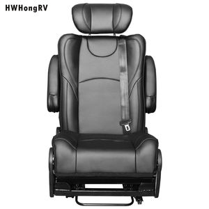 Siège pliable en cuir Nappa de luxe pour camping-car, convertible en <span class=keywords><strong>lit</strong></span> plat avec ceinture de sécurité à 3 points pour camping-car, fourgon aménagé, intérieur de camping-car - Product Image 6