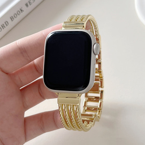 <span class=keywords><strong>Correa</strong></span> de pulsera de Metal a rayas de lujo para <span class=keywords><strong>Apple</strong></span> <span class=keywords><strong>Watch</strong></span> Band 38 <span class=keywords><strong>40</strong></span> 41 42 44 45 49 <span class=keywords><strong>Mm</strong></span> para Iwatch Ultra 2 <span class=keywords><strong>Se</strong></span> 9 8 7 6 5 <span class=keywords><strong>Correa</strong></span> - Product Image 2