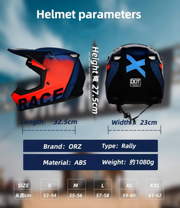 Yeni SMLXL XXL ABS Köpük Astarlı Güvenlikli Tam Yüz Motosiklet Kaskı, Çift Amaçlı İniş Yarışı ATV MTB BMX Cross Motocross için - Product Image 4