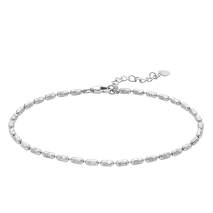 Longjia Gloss Long Pt950 Bracelet à maillons minimalistes brillants et réfléchissants, unisexe, platine doux, 4,27g, pour invité de mariage, cadeau bijou - Product Image 1