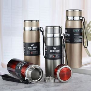 กระติกน้ำร้อนคุณภาพดี 800 มล. แบบสองชั้น สแตนเลส พร้อมหูจับ - Product Image 5