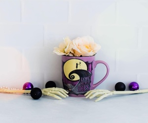 Mug en céramique sans BPA <span class=keywords><strong>de</strong></span> 25 onces 'Love Never Dies' <span class=keywords><strong>de</strong></span> Nightmare Before Christmas, grande tasse à café pour espresso, boissons à la caféine, maison - Product Image 2