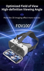 Lunettes <span class=keywords><strong>VR</strong></span> HaoMing G15 compatibles avec les smartphones <span class=keywords><strong>iPhone</strong></span> et Android de 4,7 à 7 pouces - Product Image 4