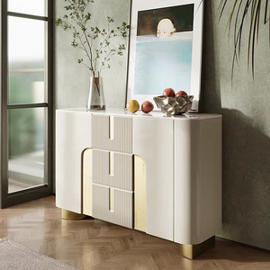 Phong cách hiện đại bên bảng tủ bên tủ với ngăn kéo bằng gỗ Tủ lưu trữ phòng khách với ngăn kéo - Product Image 4