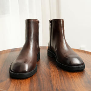 Mocassins personnalisés style anglais, tendance, avec boucles fer à cheval, dessus en cuir à motifs patchwork, chaussures décontractées monobloc, automne - Product Image 6