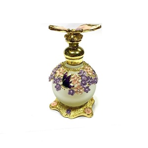 Naher Osten Dubai Essence Parfüm flasche 15ml 30ml Metall Schmetterling Zink legierung Runde Flasche Benutzer definierte Vintage Parfüm deckel - Product Image 1