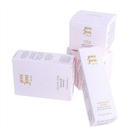 Boîte cosmétique haut de gamme écologique et imperméable, personnalisable avec logo gaufré et pelliculage mat pour emballages de soins de la peau et de beauté