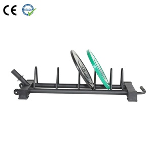 Chariot de rangement mobile VIGFIT pour plaques de poids, robuste et sûr, support pour disques et plaques de bumper pour l'entraînement musculaire - Vente en gros usine - Product Image 1