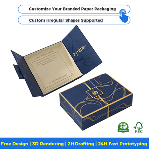 Boîte-cadeau magnétique à double <span class=keywords><strong>porte</strong></span> personnalisée, emballage en papier <span class=keywords><strong>pour</strong></span> coffrets cadeaux de luxe, accessoires de mode - Product Image 3