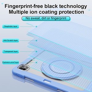 Étui de protection givré en cristal pour iPad Pro 11 2021 2020 2018 iPad Air 2020 Gen M4 avec support pour stylet, fin, antichoc et mignon - Product Image 3