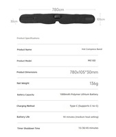 Masseur oculaire chauffant au graphène avec pression d'air, vibration et contrôle de la minuterie, rechargeable par USB, durée de vie de 1 an