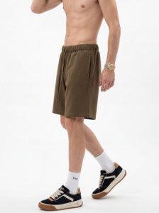 OEM Wholesale Men Vintage Washed Sweat Shorts TKAN7731 Custom Logo Blank Heavyweight Cotton Y2K Unisex Streetwear Summer Shorts - Product Image 3