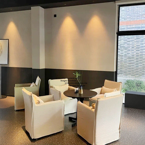 Fauteuils, chaises de salle à manger, canapés et meubles lavables en tissu de <span class=keywords><strong>lin</strong></span> <span class=keywords><strong>blanc</strong></span> crème de style <span class=keywords><strong>japonais</strong></span> moderne nordique - Product Image 5