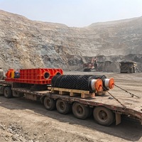 Concasseur à double rouleaux au carbone TIANKE 200t/h pour la fusion de l'aluminium, avec PLC et moteur AC, pour les débris d'anodes et les crânes d'aluminium