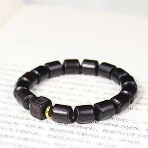 Cuentas de Ébano Talladas de 10x12mm, Cuentas de Oración Budistas, Joyería Unisex, Símbolo de Navegación Suave - Product Image 4