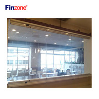 Ventana de Balcón sin Marco CE, Transparente como una Ventana Corredera Plegable Apilable para Balcón, Acristalamiento Panorámico para Balcón, Vista Súper Clara