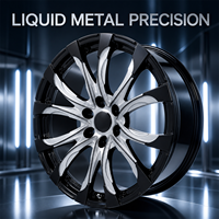 Jantes en alliage d'aluminium forgé sur mesure de 20 pouces, à multiples rayons, finition noire brillante, 5x112 5x114.3 5x120, pour voitures de sport de luxe, certifiées TUV