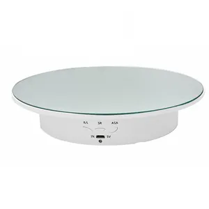 Professional 20CM electrica jewelry small mirror top rotator 360 turntable rotary display table