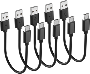 Cable Micro USB Corto de 20CM 30CM 50CM, Cable de Carga Rápida para Android, Compatible con Samsung Galaxy, Fire Stick, Power Bank, Moto, MP3, PS4, Chromecast - Product Image 1