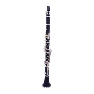 <span class=keywords><strong>Clarinete</strong></span> <span class=keywords><strong>Soprano</strong></span> TAISHAN 612E BB de 17 Llaves con Cuerpo de Caucho Duro y Acabado Niquelado, Hecho en China - Product Image 1