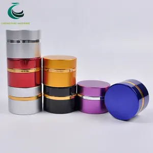 15ml 30ml 50ml Black Silver White Pink Gold Aluminum Cosmetic Jar For Uv Nail Gel Packaging
