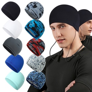 Casquette de cyclisme et de course d'extérieur à séchage rapide en polyester effet soie glacée pour adulte, doublure de casque de moto, haute élasticité, sport - Product Image 2