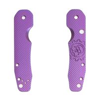 COUTEAUX SMOCK personnalisés G10 ÉCHELLES AVEC MOTIF/LOGO POUR SPYDERCO SMOCK