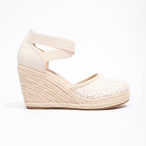 Sandali <span class=keywords><strong>con</strong></span> zeppa a punta chiusa Sexy <span class=keywords><strong>con</strong></span> suola spessa tacchi alti <span class=keywords><strong>con</strong></span> lacci da donna in stile moda - Product Image 2