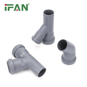 IFAN 하이 퀄리티 배관 피팅 PVC ISO 1452 PVC 삽입 피팅 50-200mm 단일 분기 45 ° UPVC 파이프 피팅 - Product Image 5