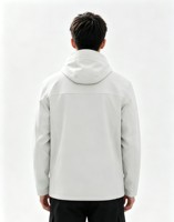 Veste imperméable unisexe d'hiver à capuche, doublée de polaire, coupe-vent, avec motif imprimé, pour le camping et les activités de plein air