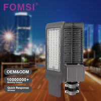 Lampadaire LED FOMSI 30W-150W, haute luminosité, éclairage extérieur pour cour, route, jardin, étanche, en aluminium moulé sous pression