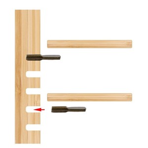 Supporto a forma di racchetta da ping pong in ferro da 6 mm di diametro, staffa di montaggio in bronzo antico, supporto per mensola mobile con finitura oro - Product Image 2