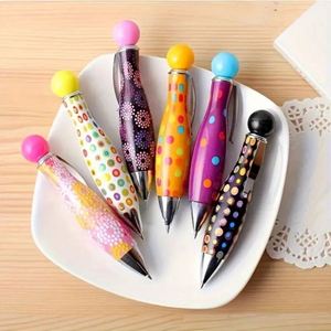 Colorful Plastic Mini Fat Pen Creative <b>Bowling</b> Ball Style Twist Student Gift 1.0mm Fun Novel Signature Back-to-School Wholesale - Product Image 3